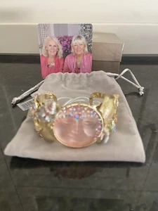 Kirks Folly Sweet Sommermuscheln Manschette Armband goldton Durchschnitt Neu Box Tasche Etikett - Bild 1 von 17