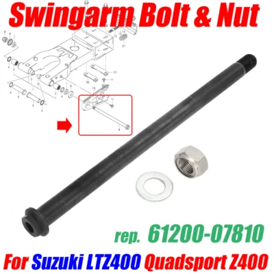 Swingarm Bolt & Nut For 2003-08 Suzuki LTZ400 Quadsport Z400 KFX400 61200-07810 - Image 1 of 4