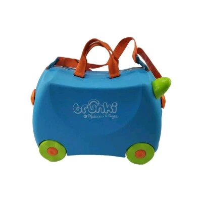 Trunki Melissa & Doug 行李箱儿童轮式拉蓝色绿色露台 — 第 1/4 张图片