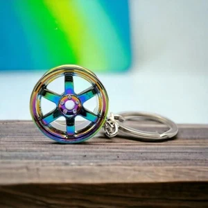 Neochrome TE37 Replica Miniatur Rad Schlüsselanhänger für Auto-Enthusiasten - Bild 1 von 3
