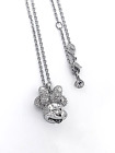 New 100% SWAROVSKI Pave Disney 100Th Minnie Mouse Pendant Necklace 5667612