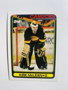1990 TOPPS #257 KIRK MCLEAN NM-MT NHL HOCKEY CARD - Picture 1 of 2