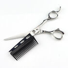 1Pcs Professional 2 In 1 Hair Scissors With Comb Haircut Barber Scissors