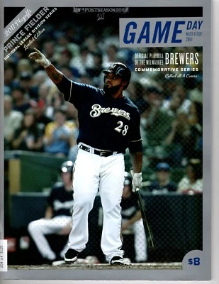 Milwaukee Brewers 2011 Gameday Program NLDS-Limited Edition-3 Different Covers - Image 1 of 3