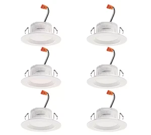 Juno Contractor Select RetroBasics 4 in. Selectable CCT Integrated LED /6PC PACK - Picture 1 of 10