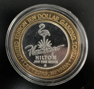 $10 Flamingo Hilton “Las Vegas-1946” .999 Silver Strike, Las Vegas, NV. - Imagen 1 de 2