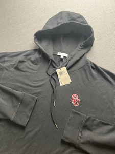 Sudadera con Capucha Peter Millar Oklahoma Sooners Para Hombre XL Negra Ligera Rendimiento OU - Imagen 1 de 17