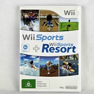 Wii Sports + Wii Sports Resort Nintendo Wii Game Complete With Manuals PAL - Picture 1 of 4
