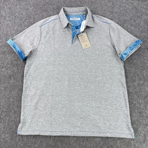 Tommy Bahama Poloshirt Herren Extra Large grau IslandZone Pima Baumwolle feuchtigkeitsableitend - Bild 1 von 11