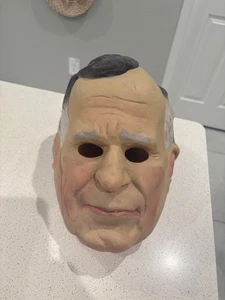Vintage George H. W. Bush Halloween President Caesar Masquerade Mask 1988 - Picture 1 of 6