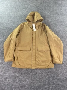 NWT Uniqlo Jacket Mens XXL Brown Nylon Premium Outdoor Hybrid Down Parka $129 - Picture 1 of 15