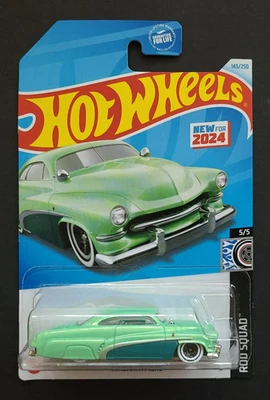 Hot Wheels Rod Squad 2024 5 de 5 Hirohata Merc Collector Number 143, verde Foto 1 de 4