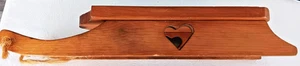 Vintage Holzschlitten Handarbeit Handarbeit Weihnachten Holz Größe 20" x7"x 3" hoch - Bild 1 von 4