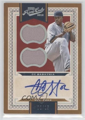 2016 Panini Prime Cuts Base VIII Auto /15 CC Sabathia #233 Auto HOF - Image 1 of 2