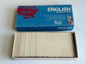 Vis-Ed English Vocabulary Flash Cards 1000 Words Vintage 1950s MCM - Bild 1 von 4