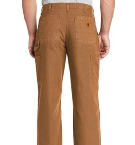 Carhartt Original Fit Washed Duck Work Dungaree 36x32 BROWN NEW - Picture 1 of 3