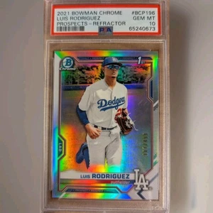 2021 Bowman Chrome Luis Rodriguez #BCP196 PSA 10 - Imagen 1 de 2