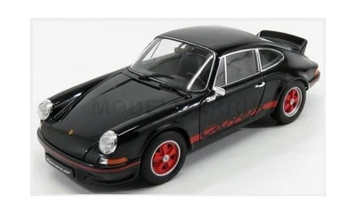 WELLY WE18044BK PORSCHE - 911 CARRERA RS 2.7 COUPE 1973 - BLACK RED - 1/18 - Immagine 1 di 2