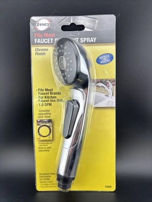 Spray extraíble para grifo Danco en cromo 10408 Foto 1 de 2