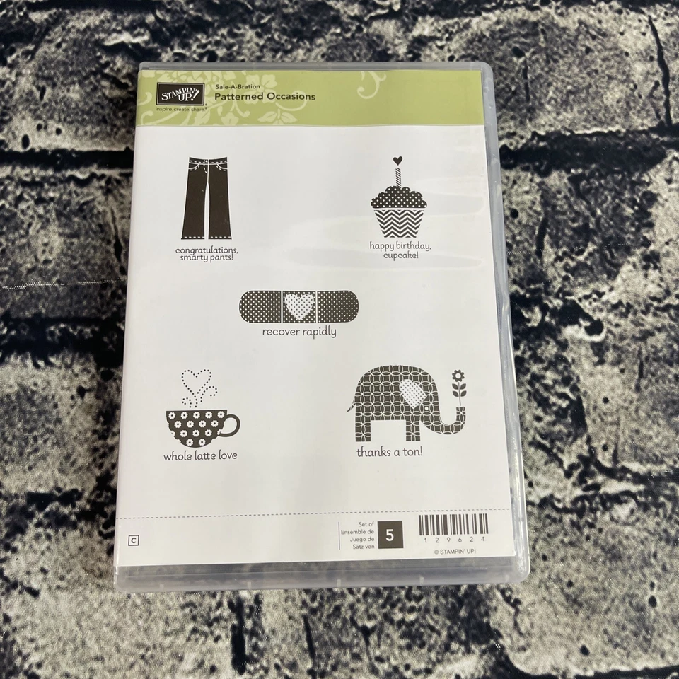 Stampin up Patterned Occasions Stamp Set No. 129624