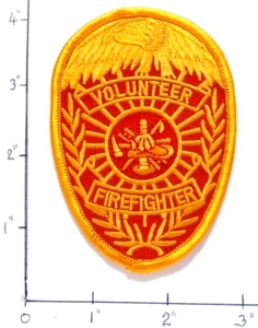 PARCHE BORDADO BOMBERO VOLUNTARIO DE 3,5"" X 2,5"" - NUEVO - ENVÍO GRATUITO - Imagen 1 de 1