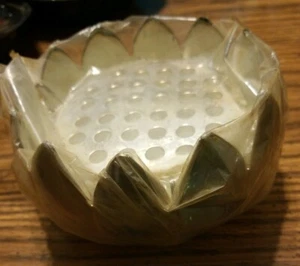 NEW Vintage Leonard Silver Plate Flower Bowl 32 Hole Frog Still in Shrinkwrap! - Picture 1 of 5