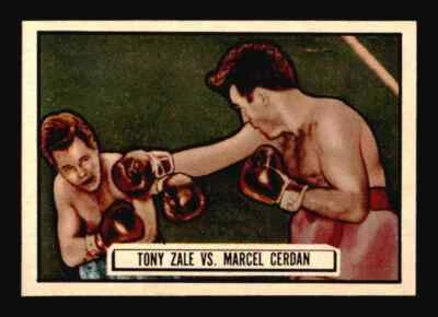 1951 Topps Ringside #44 Tony Zale Vs. Marcel Cerdan - EX-MT - Image 1 of 2