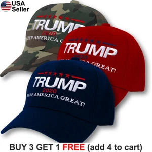 Donald Trump 2020 Cap Hat Embroidered Keep America Great MAGA President USA US - Picture 1 of 7
