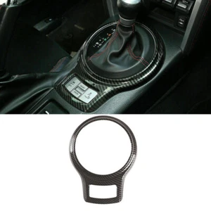 Fit For Toyota 86 Subaru BRZ 12-20 Scion FR-S Carbon Fiber Gear Shift Panel Trim - Picture 1 of 9