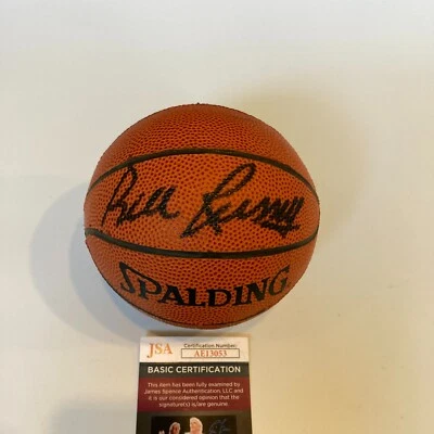 Bill Russell Signed Spalding NBA Mini Basketball With JSA COA - Image 1 of 4