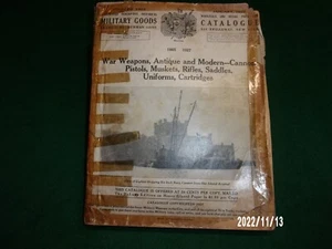 1927 MILITARY GOODS Catalogue Illustrated by Bannerman ORIGINAL CATALOG - Picture 1 of 12