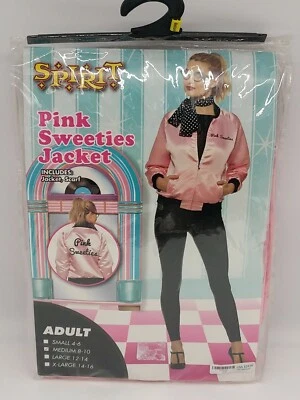 Mujer Spirit Rosa Sweeties Satén Chaqueta Bombardero Años 50 Disfraz Juegos con disfraces Talla M 8-10 Foto 1 de 4