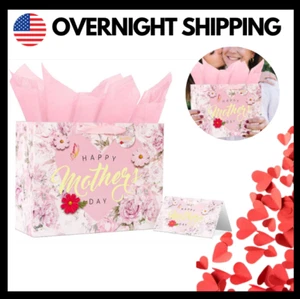 13-inch Mother's Day Gift Bags with Wrapping Paper Mother’s Gifts for Mother Her - Picture 1 of 7
