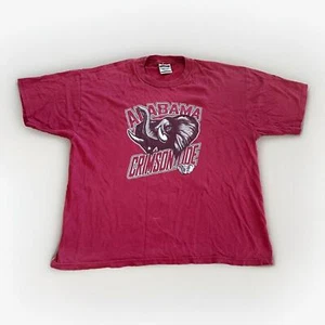Alabama Shirt Mens L Red Cotton Crimson Tide Bama Y2k Vintage Red Oak - Picture 1 of 6