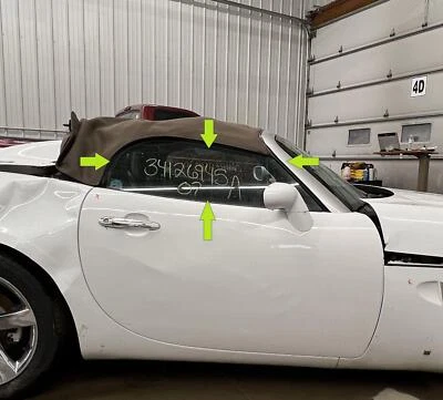 2006-2010 PONTIAC SOLSTICE RIGHT PASSENGER FRONT DOOR GLASS WINDOW - Image 1 of 4