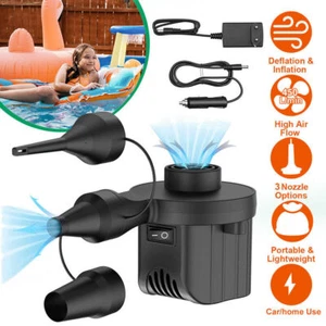 Elektrische Luftpumpe Luftmatratze Pumpe Elektropumpe für Schwimmring Inflator - Bild 1 von 14