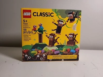 LEGO Classic Creative Monkey Fun 11031 Building Toy Set 135 PCs NEW NIB Sealed - Image 1 of 4