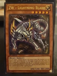 ZW - Lightning Blade - 1st Edition - Rare Foil - Yugioh Light Monster - Vintage - Picture 1 of 1