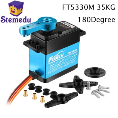 Servo digital Feetech FT5330M 35KG alto par 180° 7,4 V engranaje metálico para RC Baja Foto 1 de 4