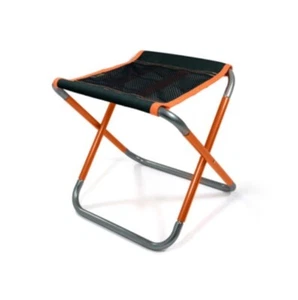 Taburete plegable BasicNature Travelchair Compact negro/naranja, capacidad de carga 100 kg - Imagen 1 de 3