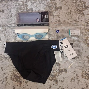 Slip Arena Icons Swim Race uomo taglia 30 nero con occhiali da nuoto Arena Phyton - Foto 1 di 12