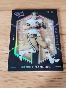 2016 Panini Black Gold Holo White Gold #39 Archie Manning SN 24/50 - Picture 1 of 2