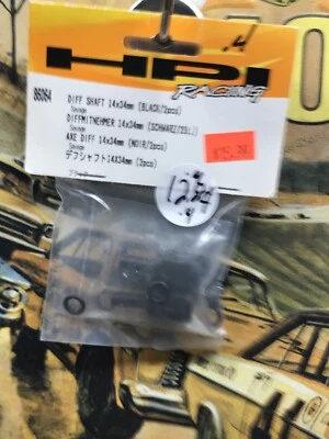 HPI 86064 Differential Shaft 14x34mm 2pc/Black/Savage 21 NewInPack USA Shipped - Image 1 of 4