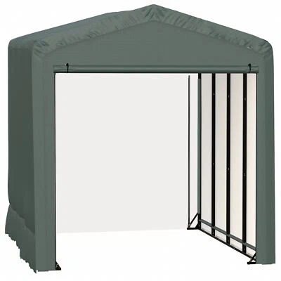 ShelterTube Wind and Snow-Load Rated Garage, 14x18x16 Green - Image 1 of 4