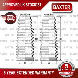 Fits BMW Z4 2002-2009 3 Series 2001-2006 Baxter Front Steering Rack Boot Set - Picture 1 of 4