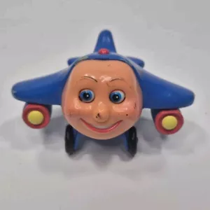 Vintage JJJP & WW Toy Island 2002 Jay Jay The Jet Plane 3" Blue Airplane Figure - Picture 1 of 19