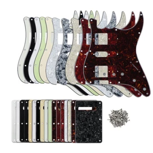 ST HSH 11 Agujeros Golpeador Placa Rasguñadura Trasera Trémolo Cubierta para Guitarra FD ST - Imagen 1 de 37