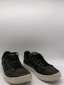 Adidas Daily 2.0 Black Denim Shoes- Size 11- DB0284 - Picture 1 of 22