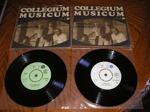 Collegium Musicum 2 x 7" Picture Sleeve 45s Slovak Progressive Rock ELP Czech   - Imagen 1 de 2