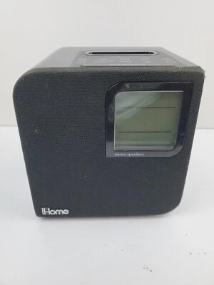iHome iH120B Ahorro de Espacio Doble Reloj Despertador Estéreo Altavoz Base 30pin Apple iPod Foto 1 de 4
